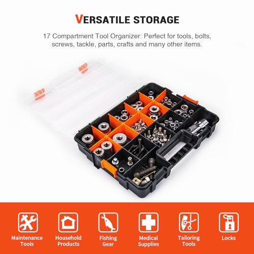 P-SH-Tote Shelf Kit for Van Shelving Storage, 3 Plastic Storage Box w/ 1 set Organizer Holder for Small Parts, Screws and Hardwares