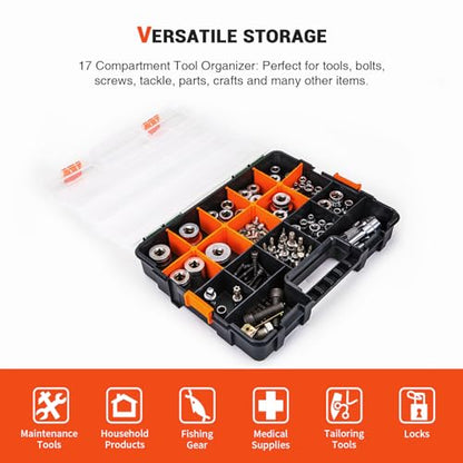 P-SH-Tote Shelf Kit for Van Shelving Storage, 3 Plastic Storage Box w/ 1 set Organizer Holder for Small Parts, Screws and Hardwares