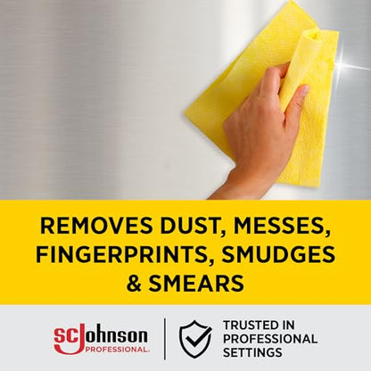 Pledge Enhancing Polish Spray, Wood Furniture & Stainless Steel Polish, Remove Dust and Fingerprints, Fast Shine and Protect, Prevent Scratches & Knicks - Lemon Scent, 9.7oz (Pack of 12)