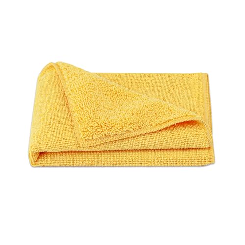 Amazon Basics Microfiber Car Drying Towels, Highly Absorbent, Lint Free, Scratch Free, Buffing and Polishing, Auto Detailing, No Streaks, Soft, Quick Drying, 16" x 16", Yellow, 3-Pack - size: 3 Pack