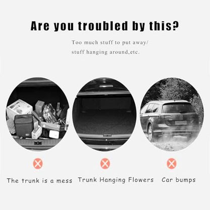 2 Pcs Small Cargo Net, Mesh Pocket Elastic Cargo Net Stretchable Car Net Pocket Storage with 8 Mounting Screws and Hooks for SUV/Car/Truck/RV/Boat（17.7 ×9.8in） - size: 17.7 x 9.8 inches
