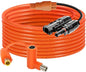 Solar Connector to DC 8mm Adapter Cable 15FT, 12AWG + 14AWG Tinned Copper Wire with DC7909 to DC8020 Adapter, Heavy Duty Charging Cable for Portable Power Station, RV, Outdoor Camping - size: 15FT