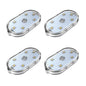Mini LED Closet Light Touch Light Rechargeable Cabinet Lighting | Multi Color Wireless USB Rechargeable Magnetic LED Light for Bedroom Wardrobe Counter Kitchen (4Pcs/Pack) (Ice blue) - color: Ice blue