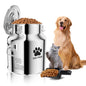 Metal Dog Food Storage Container 18Lbs, Stainless Steel Dog Food Storage Container with Lids Airtight, Pet Food Storage Container for Dogs, Cat Food Bin with Spoon, Keep Food Fresh, Easy to Clean