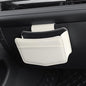 Car Trash Can Small Leather Vehicle Trash Bin Car Dustbin Garbage Organizer Holder with Trash Bag Foldable Mini Cars Storage Bag Container for Auto SUV Van Trucks (White,Glovebox Hanging) - color: white, style: Glovebox hanging