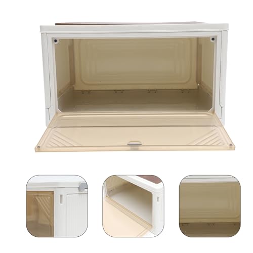 COHEALI Foldable Camping Storage Bin with Wooden Lid Cutting Board Multipurpose Organizer for Car Trunk Closet and Outdoor Use Practical Garment and Book Storage Container