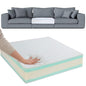 HOMBYS Memory Foam Couch Cushion Replacement, High Density Upholstery Foam Wrapped with Memory Foam & Polyester Batting, Sofa Cushions Inserts with Dacron Fiber Layer,with Removable Cover,6"x26"x26" - size: 6 inch Thick-26"x26"