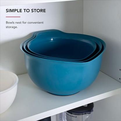 KitchenAid Universal Nesting Plastic Mixing Bowls - color: Agave, size: Set of 3