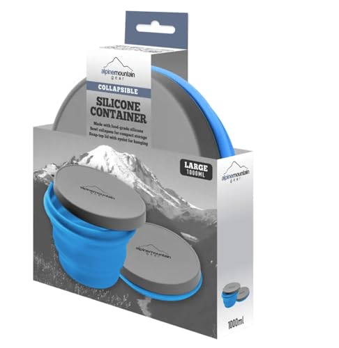 Collapsible Silicone Bowl (Large (Blue)) - color: Large (Blue)