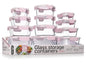 Bakken Borosilicate Glass Food Storage Containers with Lids 24 Pieces, BPA-Free Stackable Lunch & Leftover Containers, Microwave, Freezer & Dishwasher Safe, 100% Airtight Leak-Proof, Pink - color: Pink