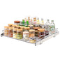 VEVOR 21.5" Wx21 Dx3.5 H Pull Out Cabinet Organizer, Heavy Duty Slide Out Pantry Shelves, Chrome-Plated Steel Roll Out Drawers, Storage for Home, Under Sink, 23" Wx22 Dx7 H Install Size for Cabinet - size: 21.5"Wx21"D
