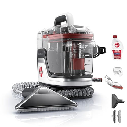 Hoover CleanSlate Plus Portable Carpet + Upholstery Spot Cleaner Machine, Powerful Suction with Versatile Tools, Pet Stain Remover, Car and Auto Detailer, Pair with Hoover Carpet Cleaner Solution - style: CleanSlate Plus