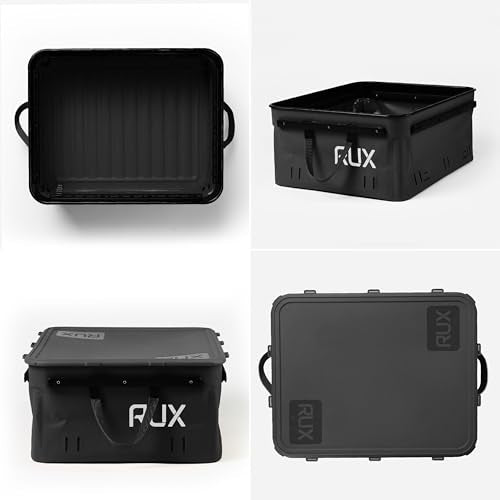 RUX 40L Collapsible Gear Box (Black) - Modular Adventure Storage Solution For Camping Storage, Overlanding, Off-road And Van Life - Weatherproof, Durable and Multifunctional - color: Bronze