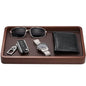 ProCase Wooden Valet Tray for Men, Wood Catch-All EDC Organizer, Fathers Day Gift, Nightstand Entryway Bedside Dump Holder for Wallets, Keys, Watches, Phones, Loose Change, Trinkets -DarkBrown - color: Dark Brown