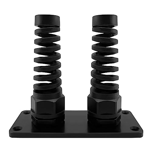 ISURE MARINE PG16 Cable Gland with Anodized Aluminum Base Antirust Anti-corrosive Waterproof IP68 Nylon Joint Adjustable Locknut for 8-14mm Wire Thread Integrated Two Cable Gland