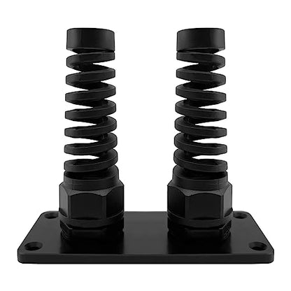 ISURE MARINE PG16 Cable Gland with Anodized Aluminum Base Antirust Anti-corrosive Waterproof IP68 Nylon Joint Adjustable Locknut for 8-14mm Wire Thread Integrated Two Cable Gland