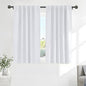 PONY DANCE White Window Curtains - Window Dressing Soft Fabric Back Tab/Rod Pocket Kids Drapes Privacy Protect for Bedroom & Bathroom, 42 W x 54 inch L, Pure White, 2 PCs - color: Pure White, size: 42"W x 54"L (Pack of 2)
