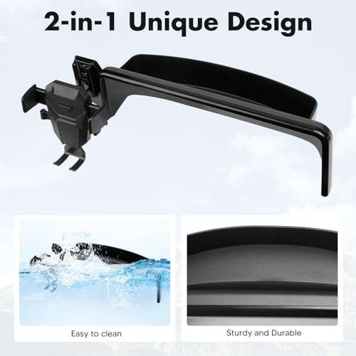 FIILINES Phone Holder for Mazda CX-5 2022-2025 (Fit 10.25" Touch Screen), Phone Mount with Dash Organizer for CX-5 Accessories, 360 Degree Rotation Dash Mount Cell-Phone Holder - size: For CX5 2021-2025