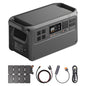 DJI Power 1000 V2 Portable Power Station, Solar Generator with IBCPOWER 100W Foldable Solar Panel, 1024Wh LFP Battery, 2600W Output, Car Power Outlet to SDC Power Cable (12V/24V), Camping, Outdoors