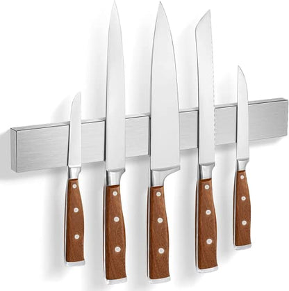 Magnetic Knife Holder for Wall 16 Inch Knife Magnetic Strip Refrigerator Knife Magnet Bar Wall Mount Knife Rack for RV Kitchen Utensil Holder Metal Tool Holder Knife Block for Kitchen Organization - size: 16 inches