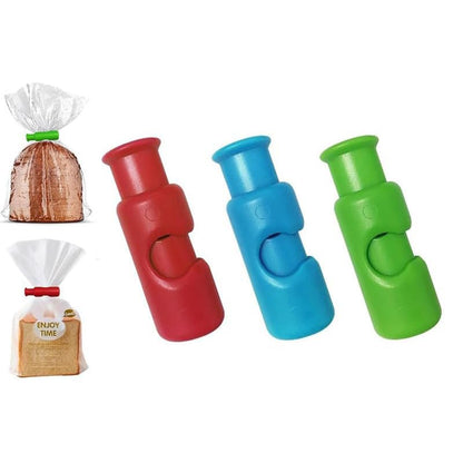 Bag Clips, New Chip Bag Food, Reusable Grocery Bag Clips, Snack Bread Closure Clip, Food for Bags Plastic (3 Pcs) - color: 3 Pcs