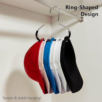 6 Pcs - Hat Hangers for Closet | Multipurpose Cap Hanger for Baseball Caps, Closet Purse Organizers & Belt Organizer | Closet Accessories for Men and Women - style: G