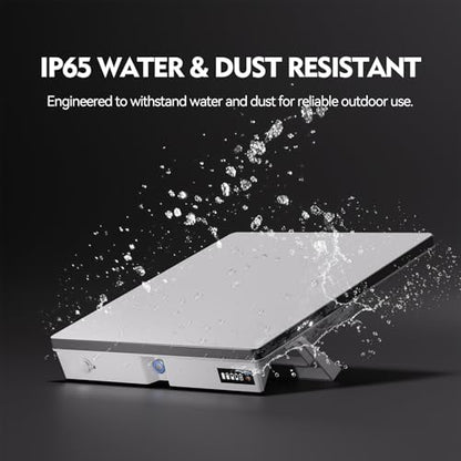 E100 Starlink Mini Battery Pack with Charger, 99Wh 27600mAh Capacity, Air Travel Safe, Up to 5 Hours Runtime, IP65 Water-Resistant, Pass-Through Charging Supported