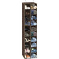 Simple Houseware 20 Section Shelves Hanging Shoes Organizer Holder for Closet, Brown - color: Brown