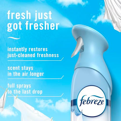 Febreze New & Improved Air Mist Scent Mix, Air Freshener, Home and Kitchen Essentials, Odor Fighting Room Spray, 8.1 oz bottle, 3 Count - style: Crisp Clean Mix Pack
