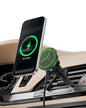 Belkin Wireless Car Charger, Magnetic Car Vent Mount w/ 3.3ft USB C Cable, Qi2 MagSafe Compatible Fast Charging iPhone Charger for iPhone 17, Galaxy S26, Pixel 10, & More - Travel Accessories - Black - style: Vent Mount