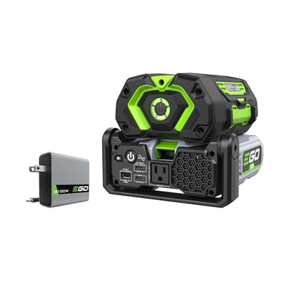 EGO Power+ Portable Inverter, 400W, Power Inverter Generator, Quiet. Includes 56V 4.0Ah Battery and Charger - PAD5003 - style: 400W + w/4Ah Battery + PD Charger