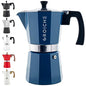 GROSCHE Milano Stovetop Espresso Maker Moka Pot 9 Espresso Cup, 15.2 oz, Blue. Stove top Coffee Maker Moka Italian Espresso greca Coffee Maker Brewer Percolator - color: Blue, size: 9 espresso cups