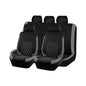 Car Seat Cover Full Sets, Polyester Foam Breathable Waterproof Vehicle Split Front Rear Seat Protectors, Automotive Interior Chair Cushion Pad, Universal for SUV RV Truck (Gray) - color: Grey