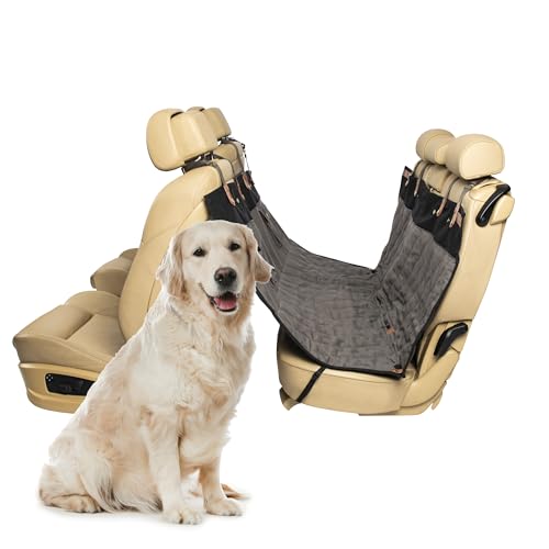 PetSafe Happy Ride Quilted Hammock Seat Cover Waterproof & Durable Machine Washable Fits Most Cars, Trucks & SUVs Car Seat Protectors for Scratches & Dog Hair - color: Black, size: Standard, style: Hammock