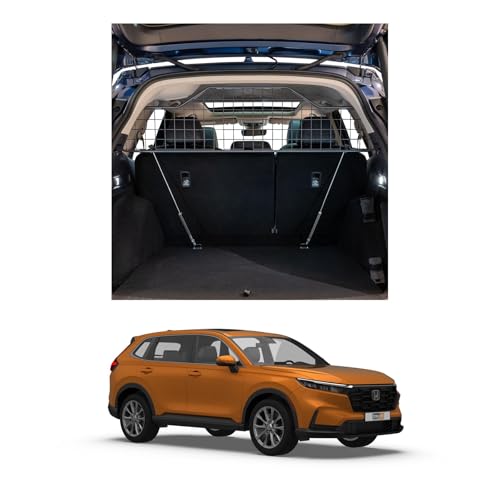 TRAVALL Compatible with Honda CR-V (2022+) Dog Car Barrier Guard Custom Fit Accessory Heavy Duty Steel Mesh Trunk Divider Safety Travel Premium Luggage Cargo Barrier Backseat Protection