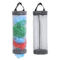 TOGETRUE Plastic Bag Holder, Mesh Grocery Bag Holder Hanging Storage Bag Dispenser (Grey 2 Packs) - color: Grey 2 Packs