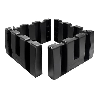 4 PCS Multipurpose Cargo Organizer Blocks, Plastic Trunk Storage Organizer Blocks for Felt Carpet, Space Saving Cargo Trunk Divider Adjustable Blocks for Truck SUV Van