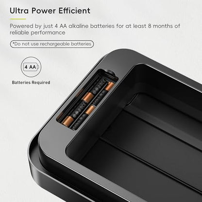 EKO Phantom-T 13.2 Gallon/ 50L Automatic Sensor Kitchen Trash Can, Slim Stainless Steel Touchless Garbage Bin with Soft-Close Dual Wing Lid for Home & Office, Matte Black - size: Phantom 50L - Matte Black