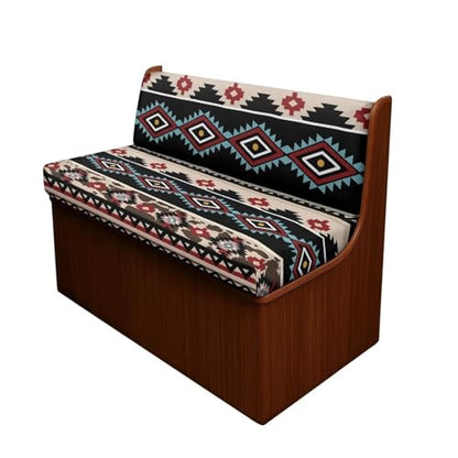 Navajo Print RV Dinette Cushions Covers Native American Tribal Geometric RV Couch Cushion Cover Booth Set 2 Cushion Couch Cover for RV Camper Sofa,Including 1 Bench Cover & 1 Backrest Cover - color: Navajo