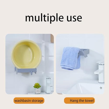 Foldable Trash Bag Holder - 2Pcs Wall Mounted Foldable Kitchen Trash Can Rack, Multifunctional Portable Hanging TrashHolder, for Cupboards Kitchen Cabinets Doors Toilets (Mix) - color: Mix