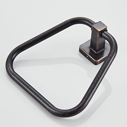 Oil Rubbed Bronze Towel Ring for Bathroom, Kitchen Bath Towel Holder Hangers Wall Mount Heavy Duty Stainless Steel - color: Oil Rubbed Bronze, size: 1 Pack