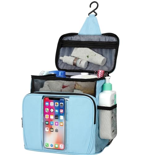 BAIMAY Quick Dry Mesh Shower Caddy, Travel Cruise Ship Essentials-Lightblue - color: Lightblue