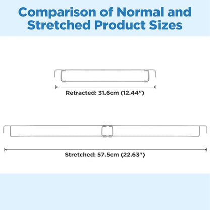 4 Pack RV Refrigerator Tension Rods, RV Fridge Secure Adjustable Bars 12.44"-22.63" for Bars Travel Trailer Motorhome Camper Accessories,Refrigerator, Cupboard, Bookshelf,Kitchen