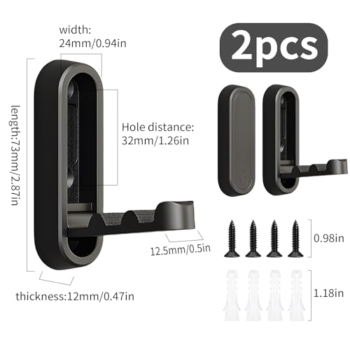 2Pcs Foldable Wall Hooks, Zinc Alloy Folding Hook Black, Heavy Duty Folding Coat Hooks Wall Mounted for Hanging Coat Towels Bags Keys (Black, 2 Pack) - color: Black, size: 2 Pack