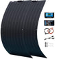 800 Watt Flexible Solar Panel for RV, 2 × 400 Watt 12 Volt Solar Power Panel Kit with 40A Solar Charge Controller & Inverter Monocrystalline Solar Panels for Camping Off Grid Battery Charging Boat - color: A 800 Watt Kit