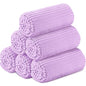 Buryeah 6 Pcs Flannel Throw Blanket Bulk 50 x 60 in Sleepover Blanket Outdoor Wedding Throw Lightweight, Oeko-tex Standard 100 Certified for Sofa Homeless Gifts (Lavender Purple) - color: Lavender Purple