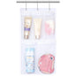 Lifewit Mesh Shower Caddy, 5 Pockets Hanging Shower Organizer with Quick Drying Mesh, Portable Space Saving Bathroom Organizer to Hold Soap, Shampoo and Cruise Ship Essentials, White, 1 Pack - size: 12" × 20"