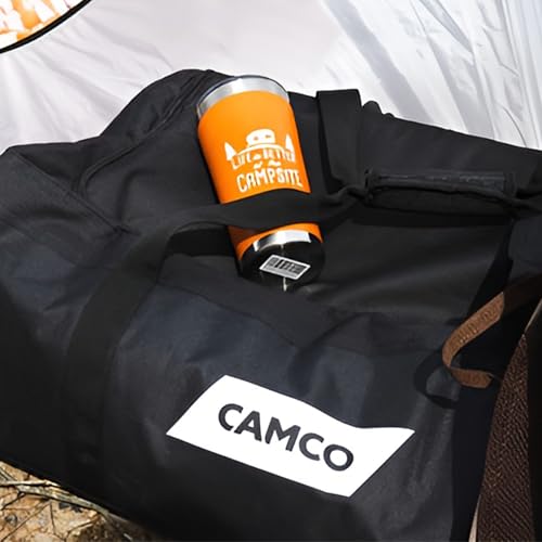 Camco Durable All Purpose RV Storage Bag with Internal Compartments - Securely Holds RV Stabilization, Electrical, & Sanitation Equipment | Excellent for RV Accessories, Campers, & Trailers - (53246)