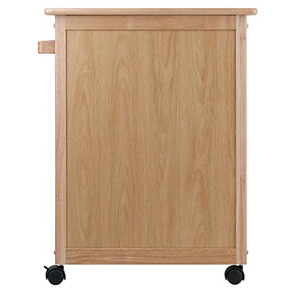 Winsome Wood Kitchen Cart, Natural, Single Drawer (82027)