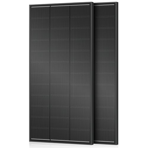 18BB 400 Watt Solar Panel,200W N-Type Solar Panels, 25% High-Efficiency Monocrystalline Module PV, for 12V/24V Battery, Home, Trailer, Camping, Marine, Boat, Farm, RV and Off-Grid - style: 400W-200W 2PC